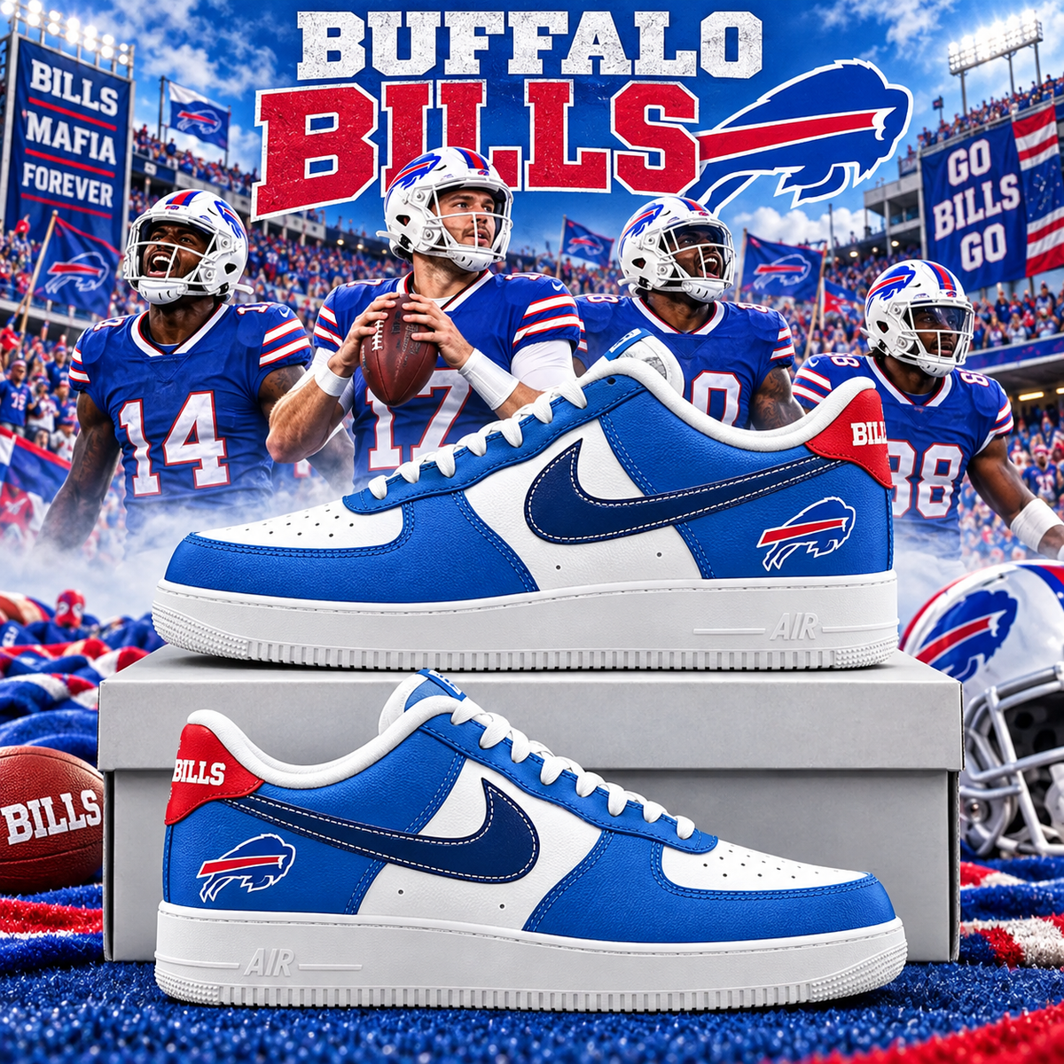 Buffalo Bills 2026 Limited Edition Air Force One Sneakers