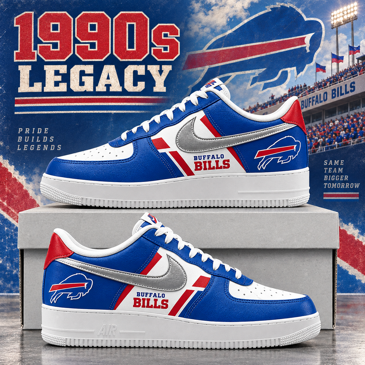 Buffalo Bills 2026 Limited Edition Air Force One Sneakers