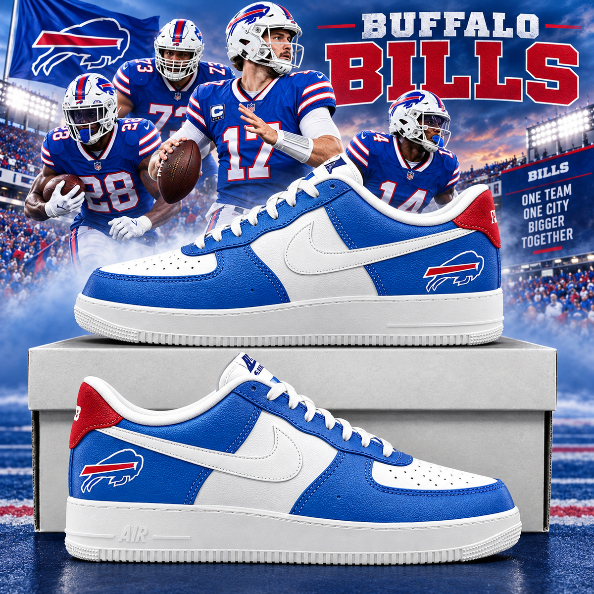 Buffalo Bills 2026 Limited Edition Air Force One Sneakers