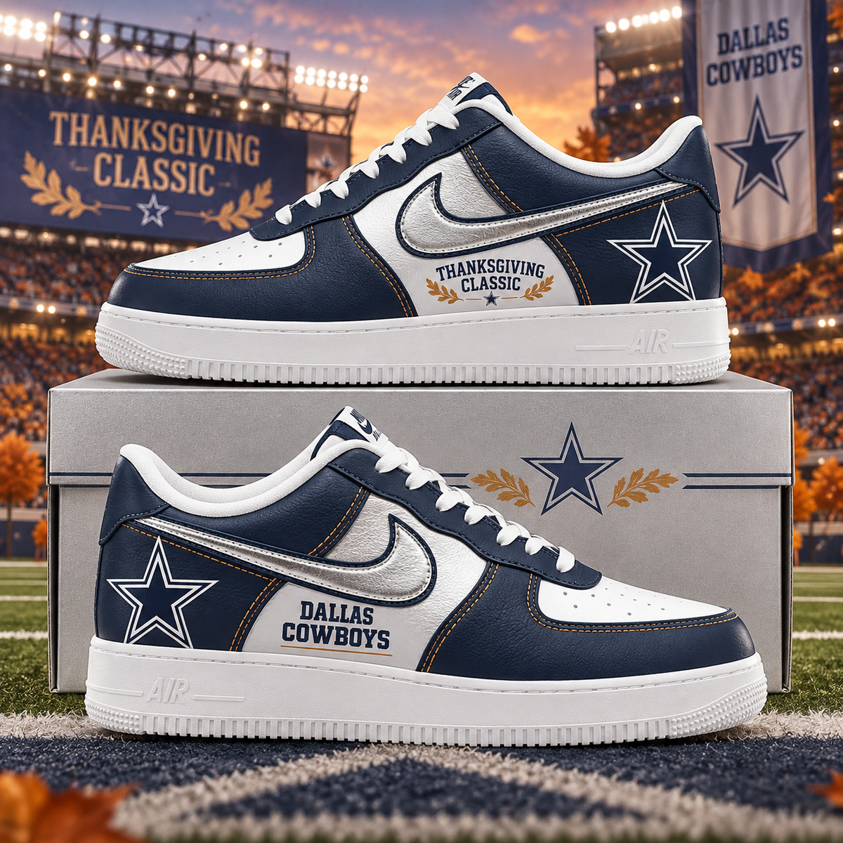 Dallas Cowboys 2026 Limited Edition Air Force One Sneakers