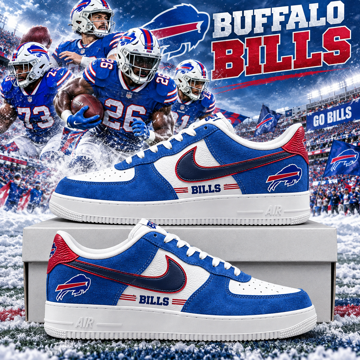 Buffalo Bills 2026 Limited Edition Air Force One Sneakers