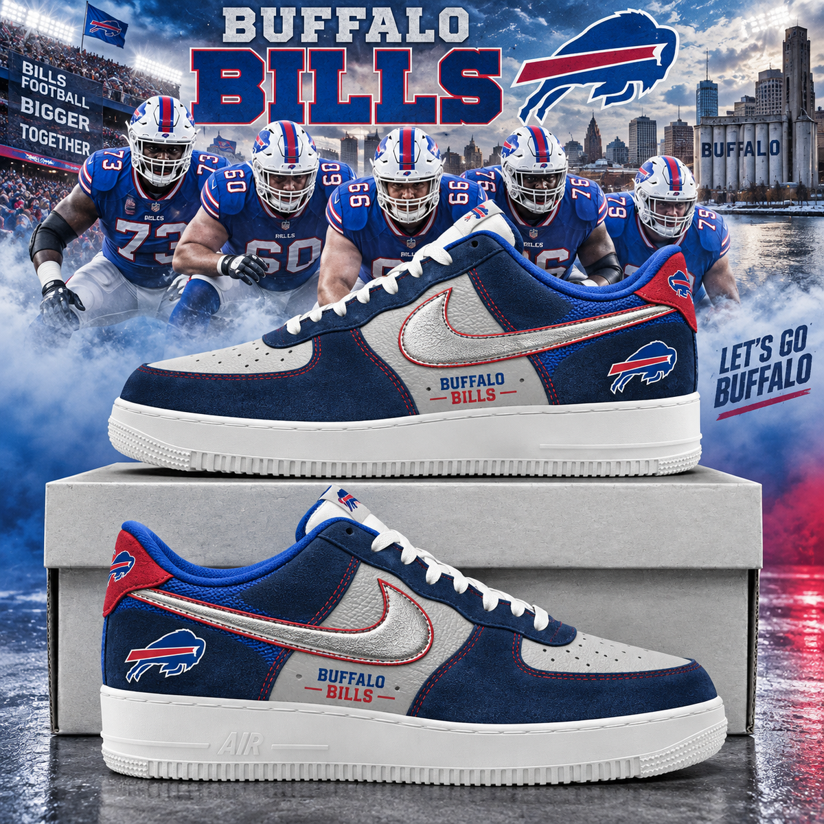 Buffalo Bills 2026 Limited Edition Air Force One Sneakers