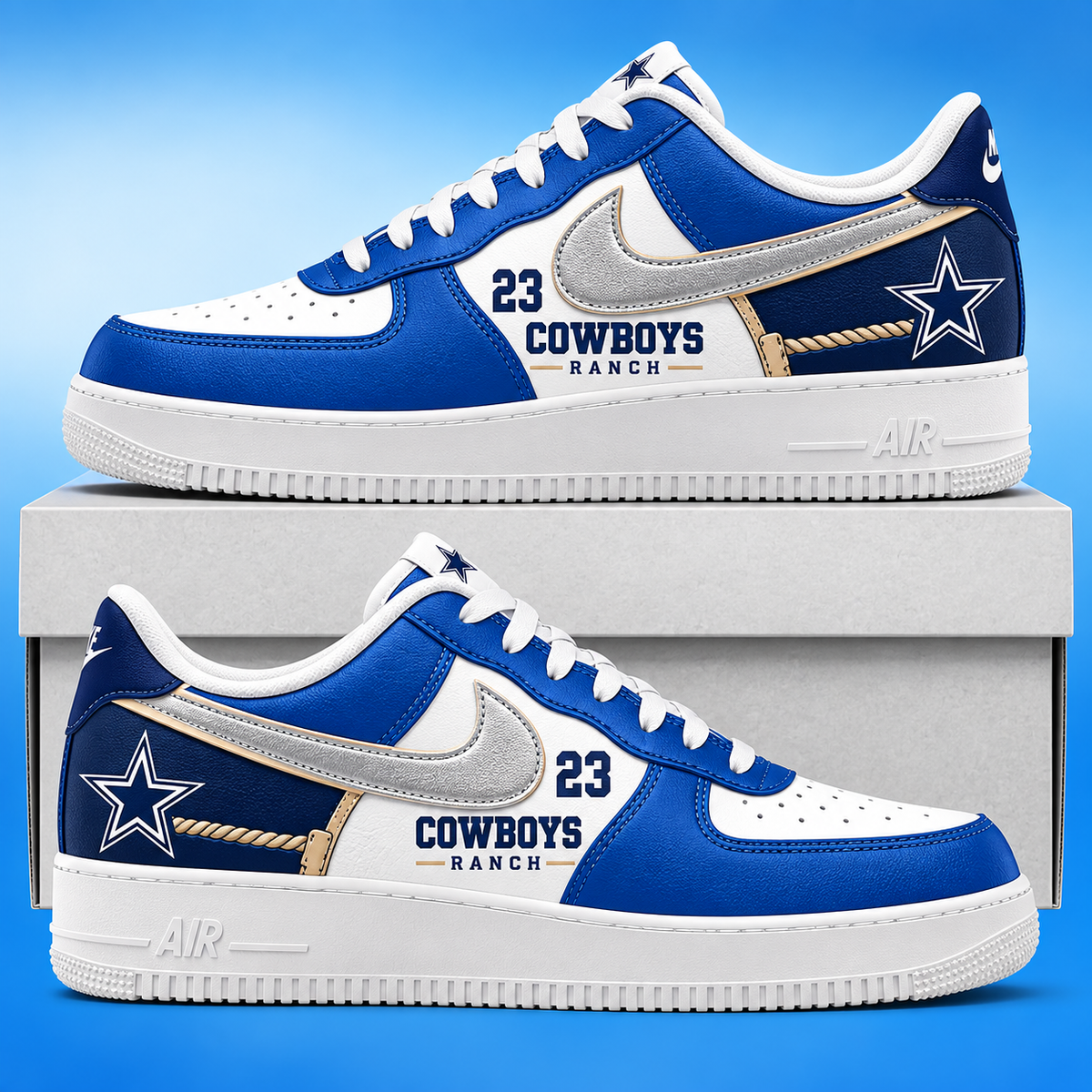 Dallas Cowboys 2026 Limited Edition Air Force One Sneakers