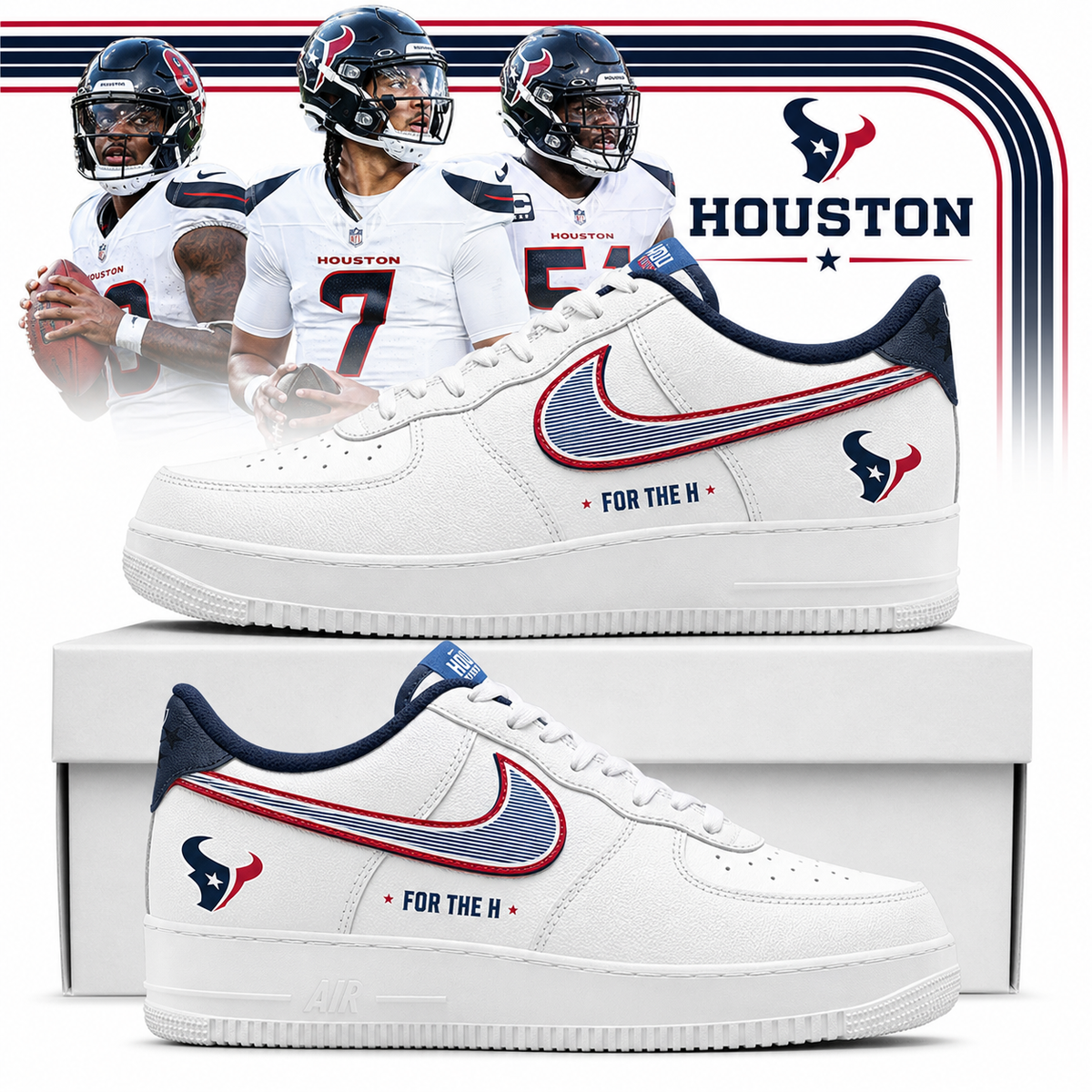 Limited Edition Houston Texans Rivalries 2026 Shoes v6