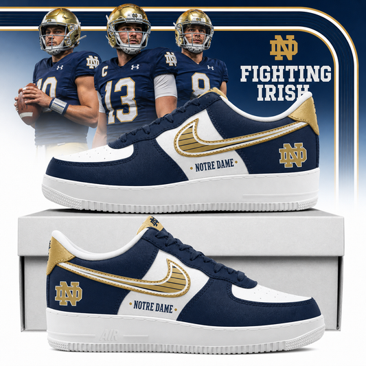 Notre Dame Fighting Irish Football Leprechaun Limited Edition AF1 Sneaker
