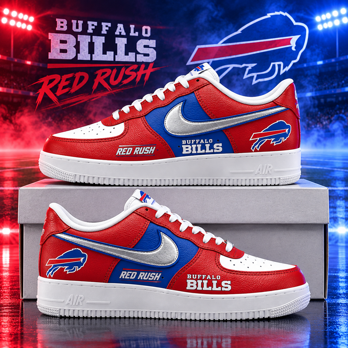 Buffalo Bills 2026 Limited Edition Air Force One Sneakers