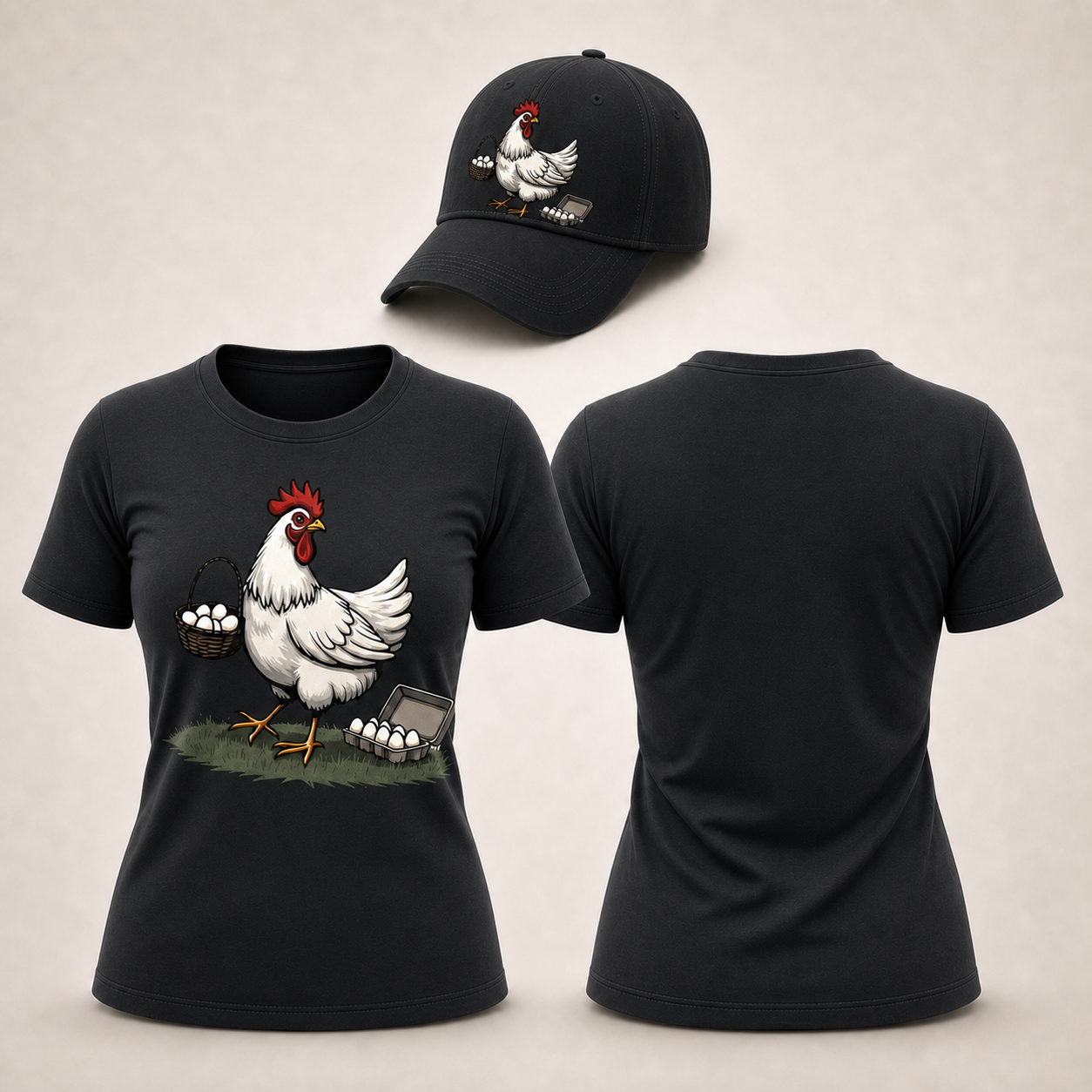 White Hen & Fresh Eggs Women’s Tshirt
