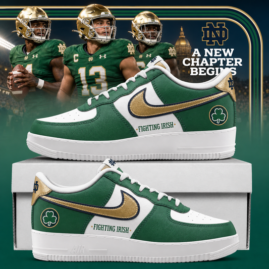 Notre Dame Fighting Irish Football Leprechaun Limited Edition AF1 Sneaker
