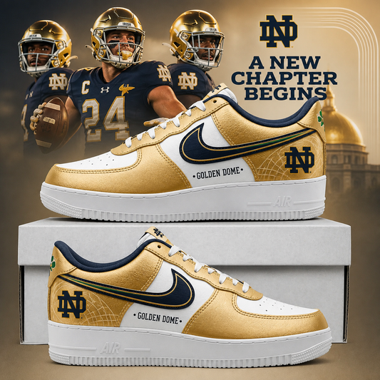 Notre Dame Fighting Irish Football Leprechaun Limited Edition AF1 Sneaker