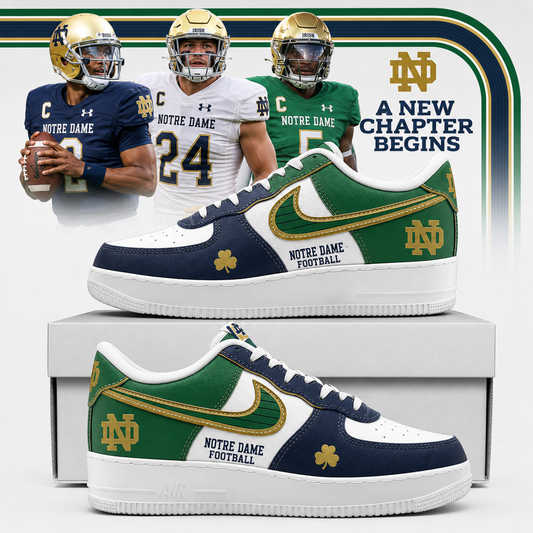 Notre Dame Fighting Irish Football Leprechaun Limited Edition AF1 Sneaker