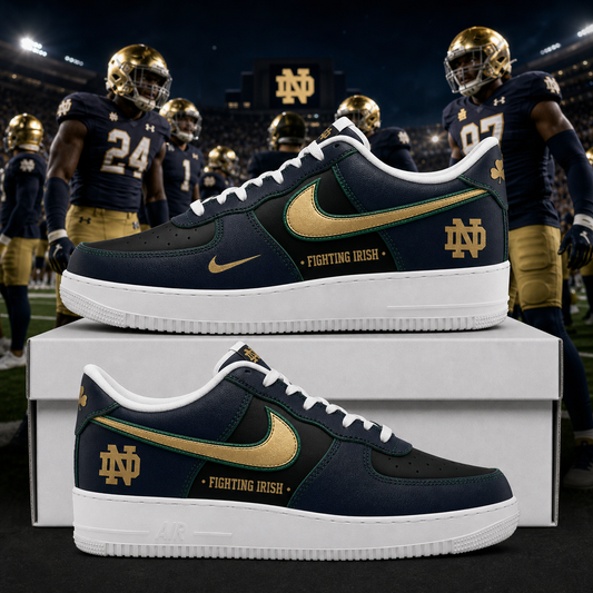 Notre Dame Fighting Irish Football Leprechaun Limited Edition AF1 Sneaker