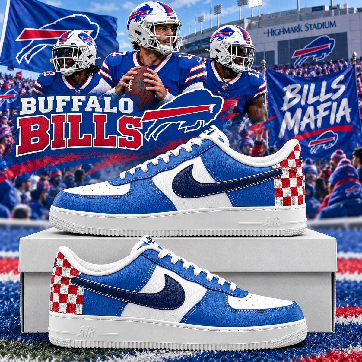 Buffalo Bills 2026 Limited Edition Air Force One Sneakers