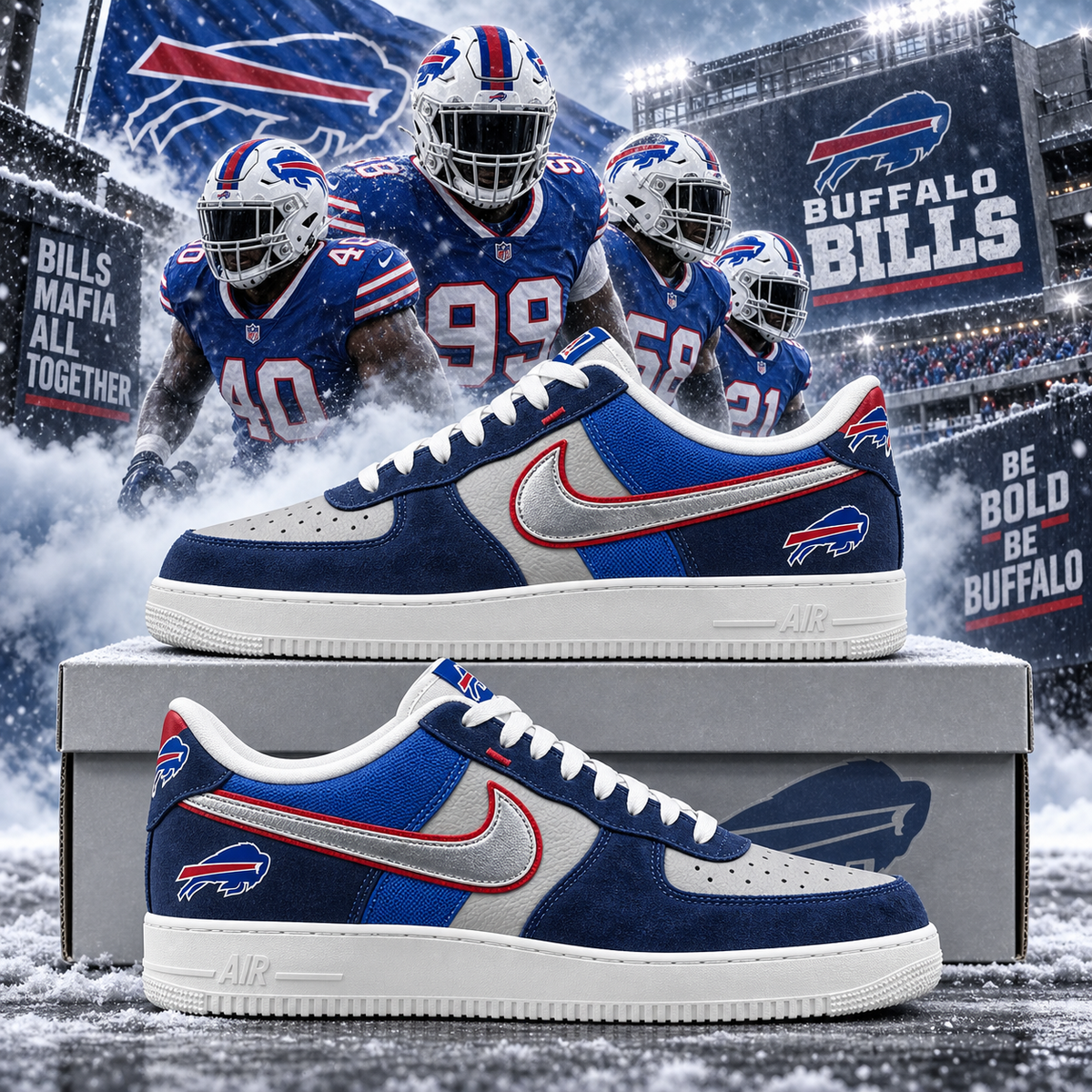 Buffalo Bills 2026 Limited Edition Air Force One Sneakers