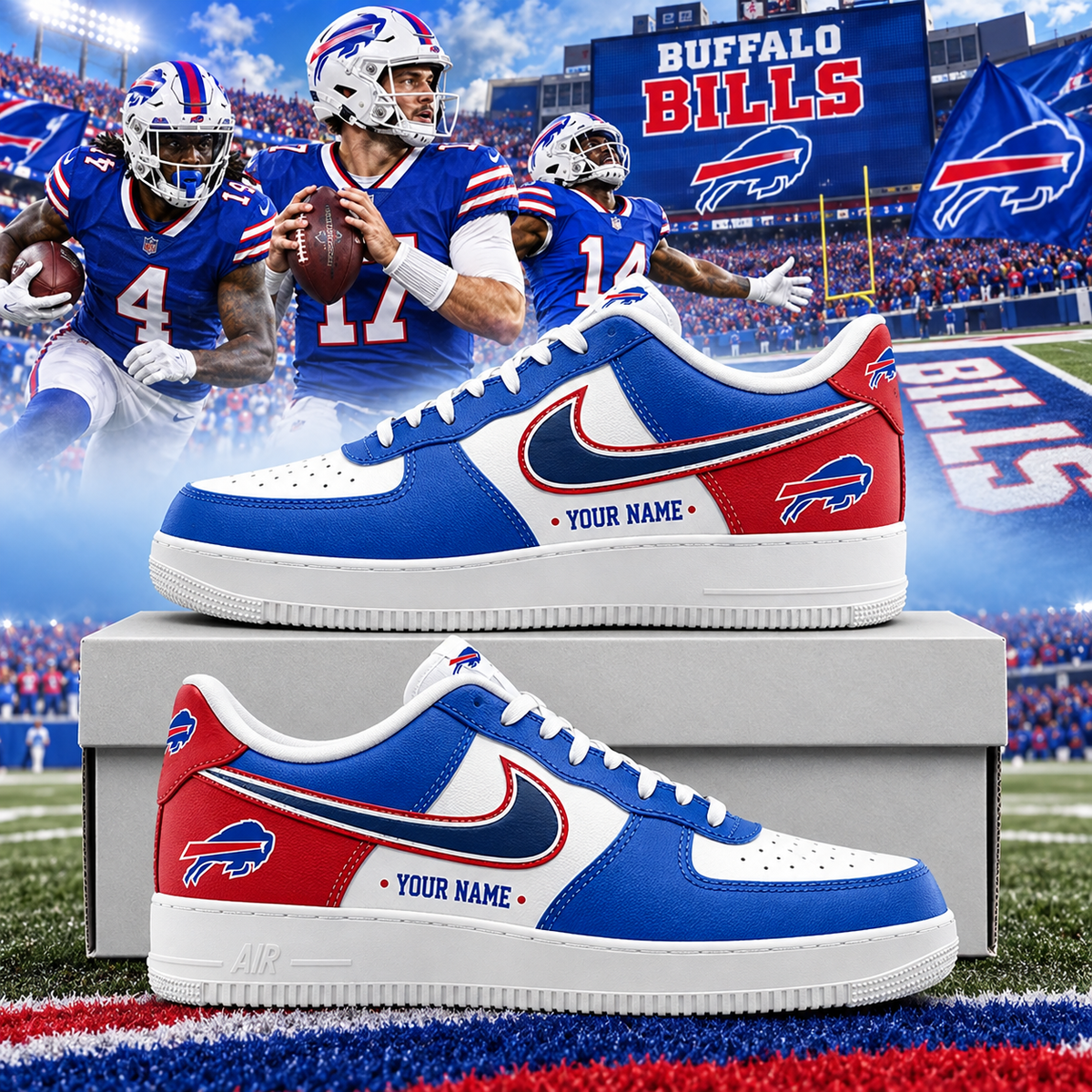 Buffalo Bills 2026 Limited Edition Air Force One Sneakers