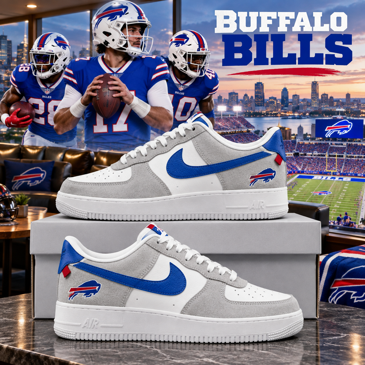 Buffalo Bills 2026 Limited Edition Air Force One Sneakers