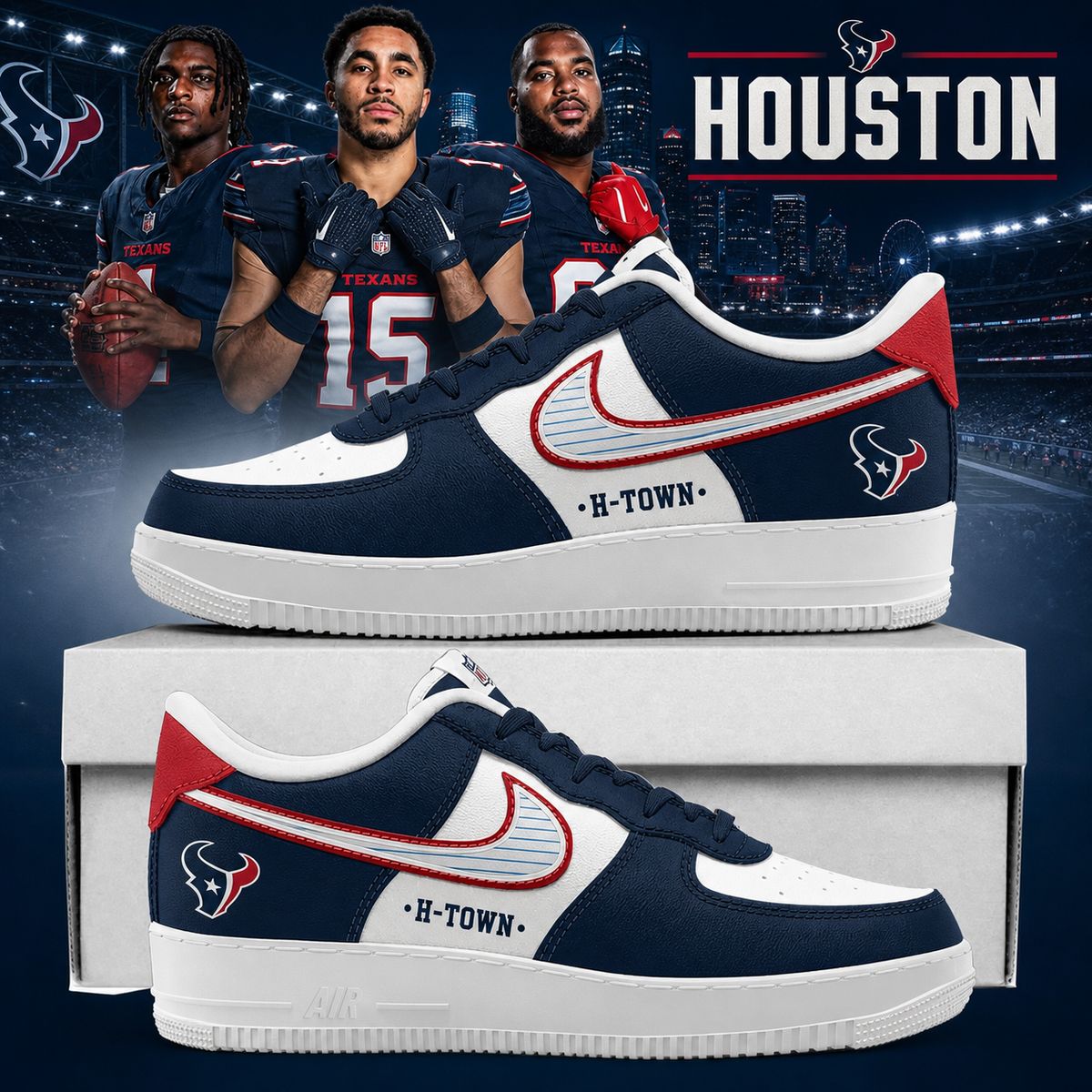 Limited Edition Houston Texans Rivalries 2026 Shoes