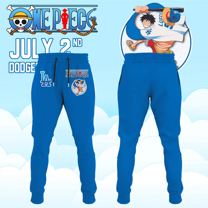 ,.ONE PIECE Night with the Los Angeles Dogger 2026 Jersey 3