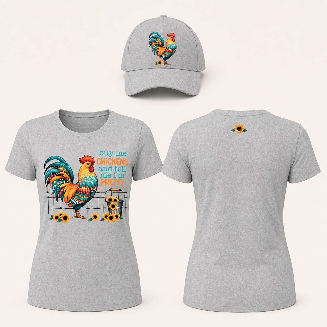Buy Me Chickens and Tell Me I’m Pretty Women’s tshirt