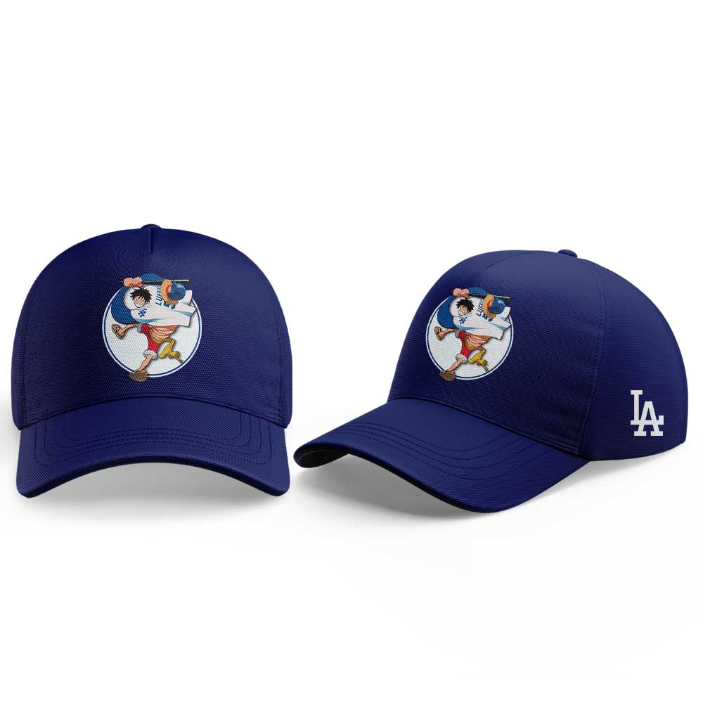 . LA Dodgers Straw Hats ONE PIECE Night Limited Hoodie Blue