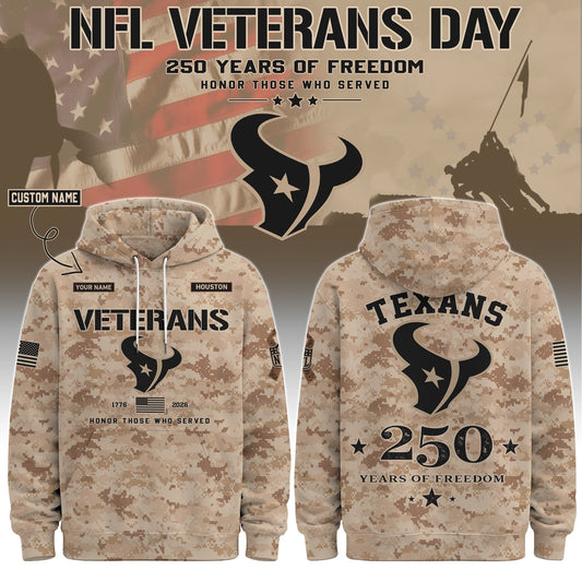 .HOU Special Veterans Day 2026 Limited Edition Hoodie