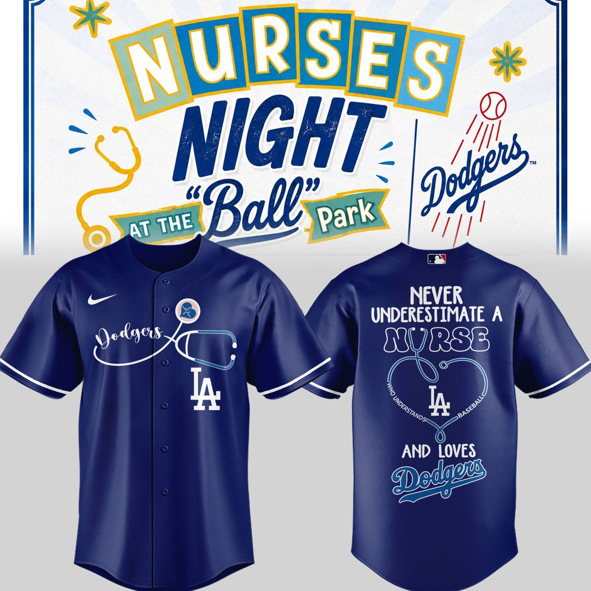 LAD ⚾ Nurse Night Tshirt