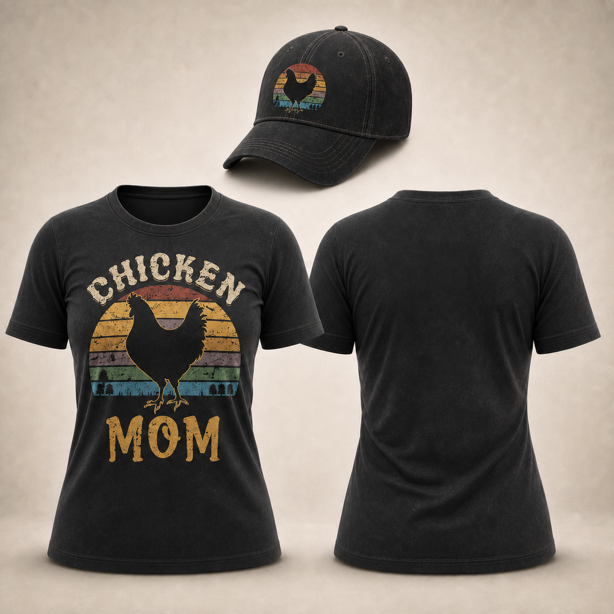 Women's & Cute Hen & Chicks Egg TShirt