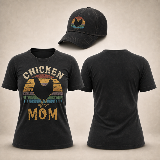 Women's & Cute Hen & Chicks Egg TShirt