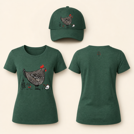 Women’s Mother Hen and Baby Chick Graphic T-Shirt