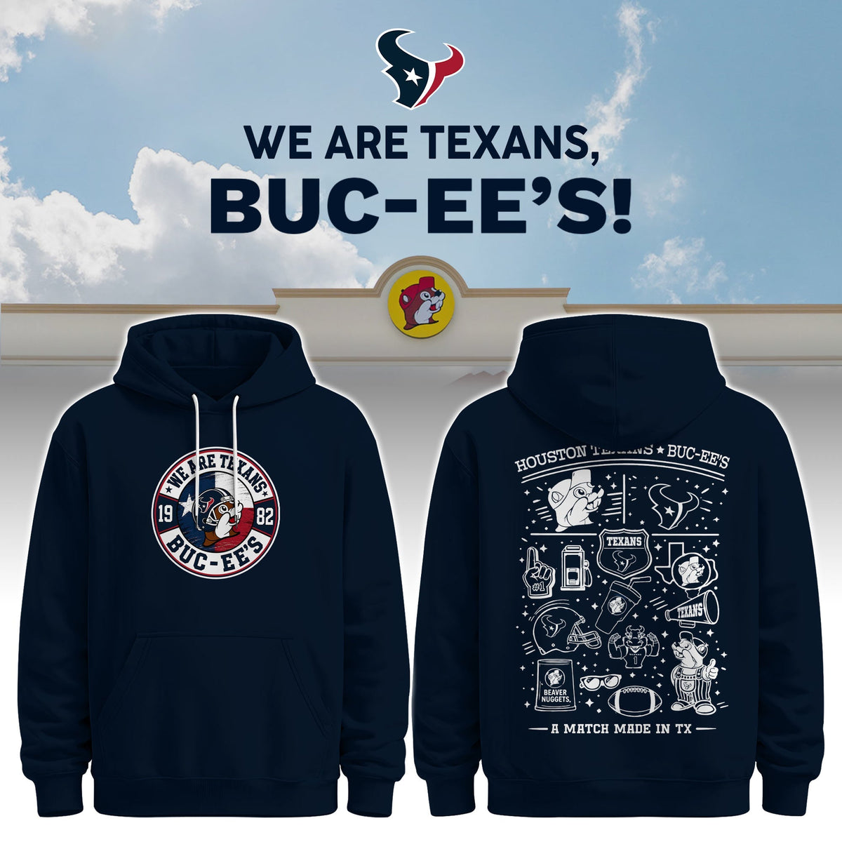 Houston Texans x Buc-ee's We Are Texans Hoodie