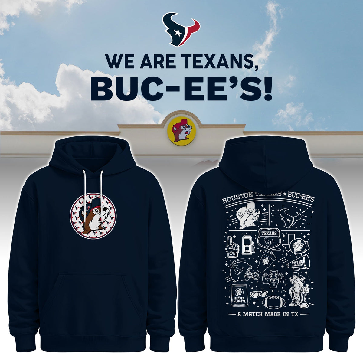 Houston Texans x Buc-ee's We Are Texans Hoodie #3