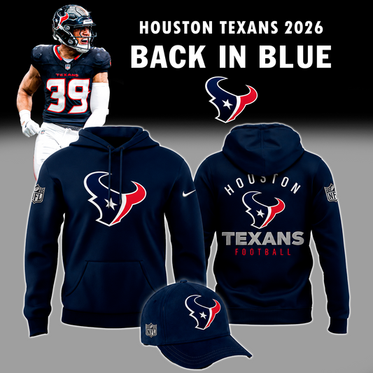 Limited Edition Houston Texans 2026 - Back In Blue Hoodie