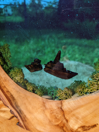 Resin Pirate Ship Night Light: Handmade Epoxy Table Lamp