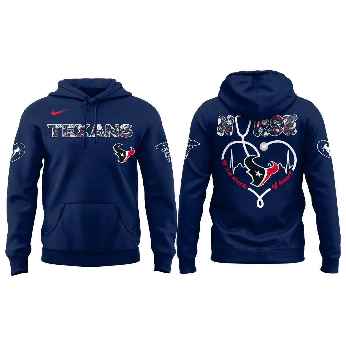 Houston Texans NURSES NIGHT Hoodie | Jogger | Cap