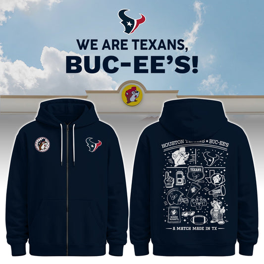 Houston Texans x Buc-ee's We Are Texans Zip Hoodie #3
