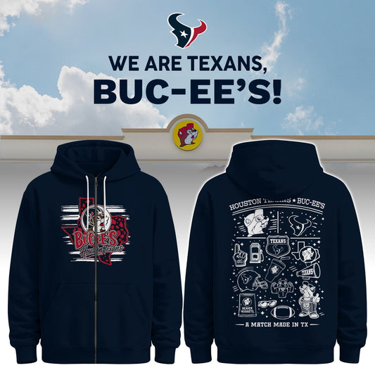 Houston Texans x Buc-ee's We Are Texans Zip Hoodie #4